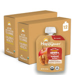 Happy Baby Organics Nutty Blends Stage 2, Bananas & Peanut Butter Organic Baby Food, Pack of 12 (3 oz each)