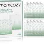 Momcozy Reusable Baby Food Pouches for Toddlers,BPA Free Plastic,Food Safe,Freezer Safe,Refillable for Applesauce Yogurt & Puree Squeeze Pouch,10 packs,5oz