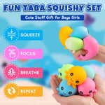 12 Pack Stress Balls for Adults, Cute Octopus Fun Squish Ball, Fidget Toys Bulk Squishy Squeeze Ball Set and Birthday Party Favors Toys for Kids
