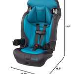 Safety 1st Grand 2-in-1 Booster Car Seat, Converts from High Back to Belt-Positioning Booster, High Back Seat for Kids 40-65, and Belt-Positioning 40-100 Pounds, Capri Teal