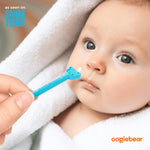 oogiebear Baby Nose & Ear Picker, Safe Booger Remover Tool, 1 Piece, Blue | Safe Dual-Ended Nose Cleaner & Ear Wax Remover for Newborns, Infants & Toddlers, BPA-Free, Patented, Baby Registy Essential