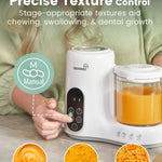 Grownsy Baby Food Maker, Steamer & Blender Baby Food Processor, White | BPA-Free Elevated Steam Basket, Healthy Homemade Baby Food Purees, Starting Solids & BLW, Baby Feeding Essentials, 6+ Months