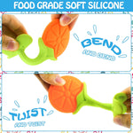 Tinabless Infant Teething Keys Set, BPA-Free and Organic, 5-Piece Silicone Baby Teether