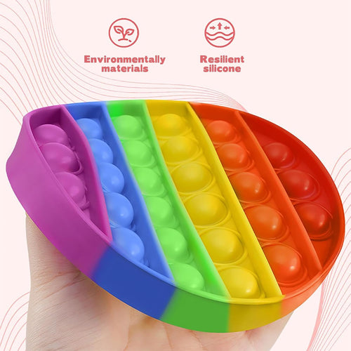 Random 4 Pcs Fidget Toys,Pop Fidget Sensory Toys Set,Stress Relief Gifts for Kids & Adults,Pop Bulk & Party Favors Toddler Toys for Easter Gifts,Party Supplies,Classroom Prizes