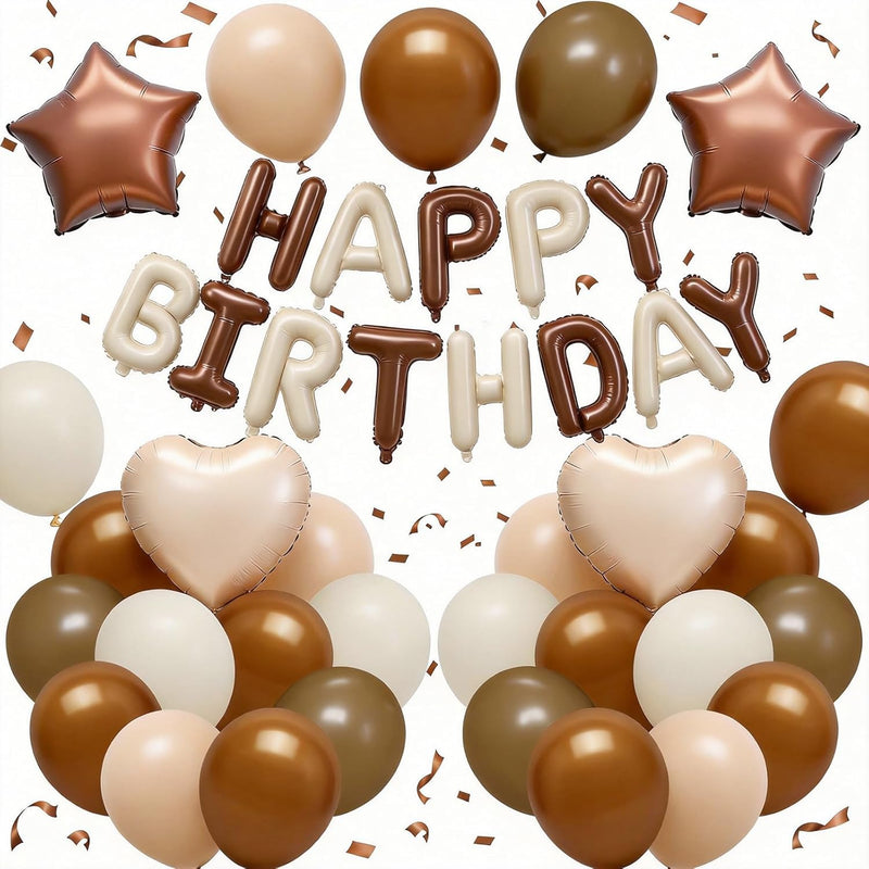 Navy Blue and Black Birthday Decorations for Men,Blue Black White Balloons Happy Birthdays Balloon Banner Silver Confetti Balloons for Men Boy Girls Women Adults Birthday Party Decorations
