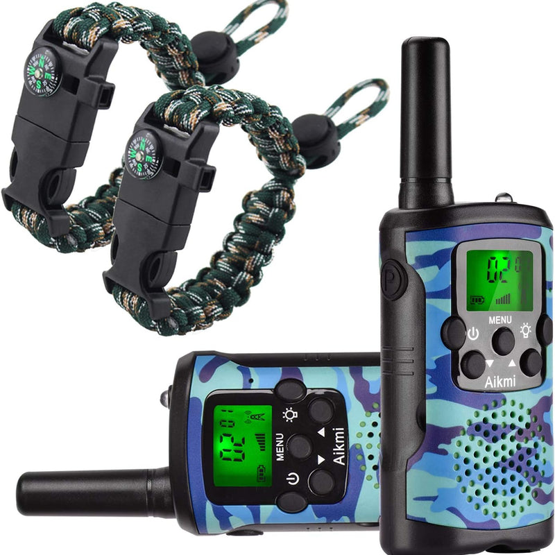 Aikmi Walkie Talkies for Kids - 22 Channels, 3-Mile Range, Durable Design for Ages 5-12