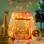Crayline Pop Up Princess Tent with Star Light for Baby Girl Birthday Gift