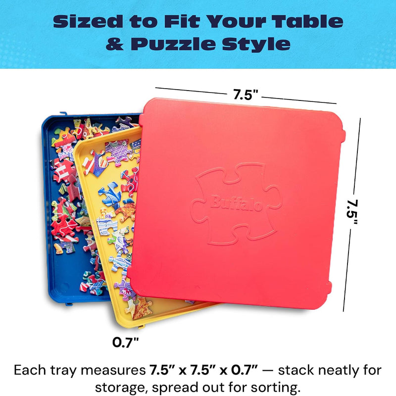 Buffalo Games - Puzzle Sorting Trays - 7 Count (Pack of 1)