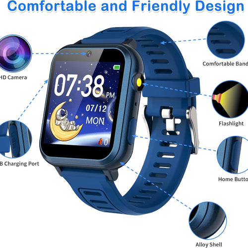 Phyulls Smart Watch for Kids with 39 Games, Camera, and Music Player
