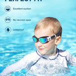 ZIONOR G1 MINI Polarized Kids Swim Goggles for Boys Girls Ages 6-14 | Glare-Reducing Polarized Lenses with Anti-Fog UV Protection, Leakproof Comfort Fit, Wide View and Easy-Adjust Strap