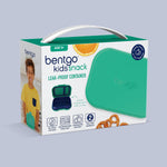 Bentgo Kids Snack Leak-Proof 2 Compartment Bento-Style Container | For Snacks & Small Meals, Easy-Open Latch, Dishwasher Safe, BPA-Free for School, Daycare, & Sports, Ages 3+ (Green/Navy)