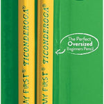 Ticonderoga My First Wood-Cased Pencils, Pre-Sharpened, 2 HB, Yellow, 12 Count