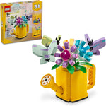LEGO Creator 3 in 1 Flowers and Watering Can Building Toy for Kids, Ages 8+, Multicolor, 31149