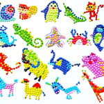 Diamond Art Kits for Kids & Girls & Boys, Arts & Crafts for Kids Ages 4-8,Craft Kits for Ages 8-12, Mosaics Bead Art,Painting Kits,Princess Gem Art Kits for Grils Boy Birthday Party Gift Toy