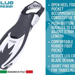 Cressi Rocks Fins, Kids Open Heel Short Fins with Adjustable Straps for Snorkeling and Swimming - Cressi: Quality Since 1946
