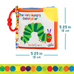 Very Hungry Caterpillar soft book for babies, 5.25x5.25 inch, BPA free, crinkle and teether toy