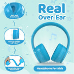 MIDOLA Kids Bluetooth Headphones - 68H Play Time Volume Limit and Built-in Mic
