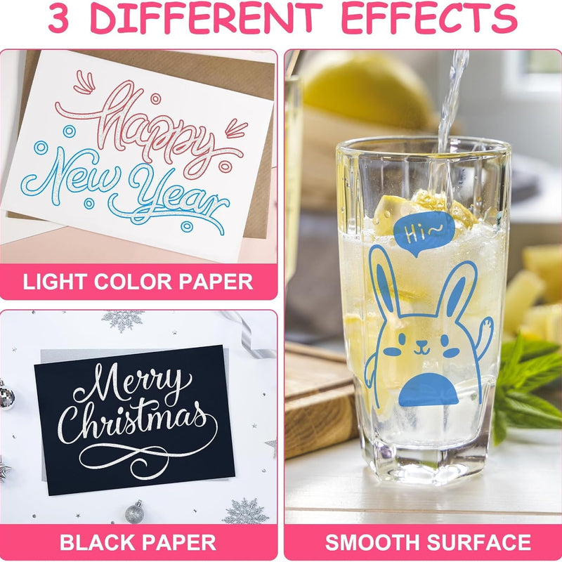 Glitter Markers Self Outline Pens Metallic: 12 Shimmer Tween Teen Girl Gifts Trendy Stuff,Drawing Art Supplies Kids 6-8 9-12 10-12,Arts Crafts Kids Ages 8-12 Year Old,Cute Cool Fun Crafts Girls 8-12