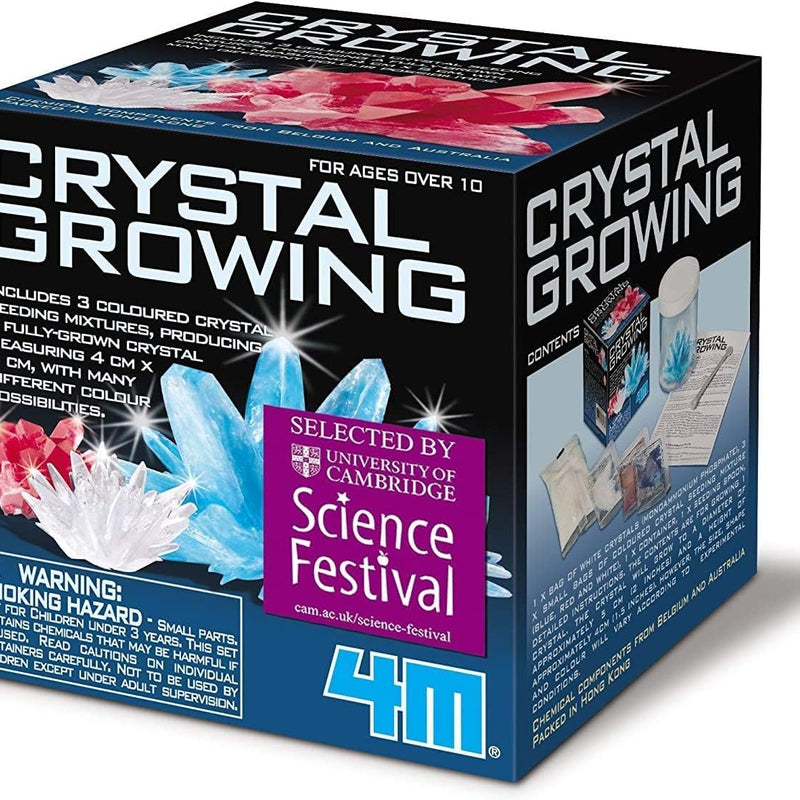 Crystal growing science experiment kit for kids, teens, boys & girls, DIY STEM toy lab