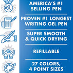 Pilot G2 Premium Gel Pen Convenience Pack, Retractable, Fine 0.7 mm, Blue Ink, Blue Barrel, 36/Pack