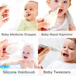 Baby Healthcare and Grooming Kit for Newborn Kids, 24PCS Upgraded Safety Baby Care Kit, Newborn Nursery Health Care Set, Baby Care Product (Grey White)