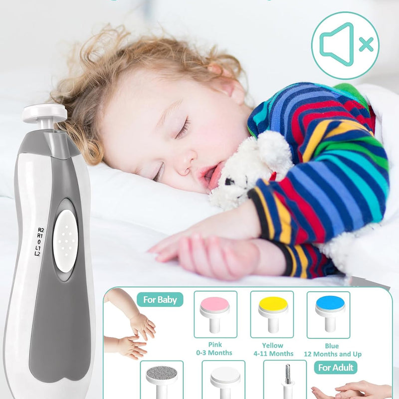YASEW Baby Grooming Kit with Electric Nail Trimmer, Newborn Essentials | Hair, Nail, Nasal and Temperature Care, Home and Travel Ready, For Infants and Toddlers, Baby Shower Gift
