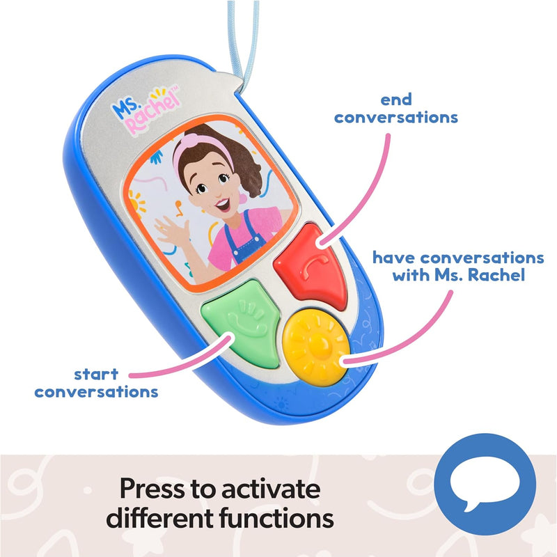 Ms. Rachel Official Electronic Learning Phone for Toddlers Ages 1-3+, Educational Toys and Communication Skills