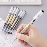 BEMLP Gel Ink Pen Japanese Style Liquid Ink Rollerball Pens Quick Drying 0.35mm Ultra Fine Point Ballpoint Maker Pen Premium for Office School Stationery Supply,12 Pcs/Set, Black