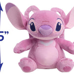 Disney Stitch 7.5" Small Angel Plush Stuffed Animal, Soft & Huggable, Toy for Fans & Kids by Just Play, Kids Toys for Ages 2 Up by Just Play