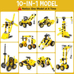 choopheme 10 in 1 STEM building block kit for kids ages 4-8, 5-7, 6-8, 8-10 year old boys and girls.
