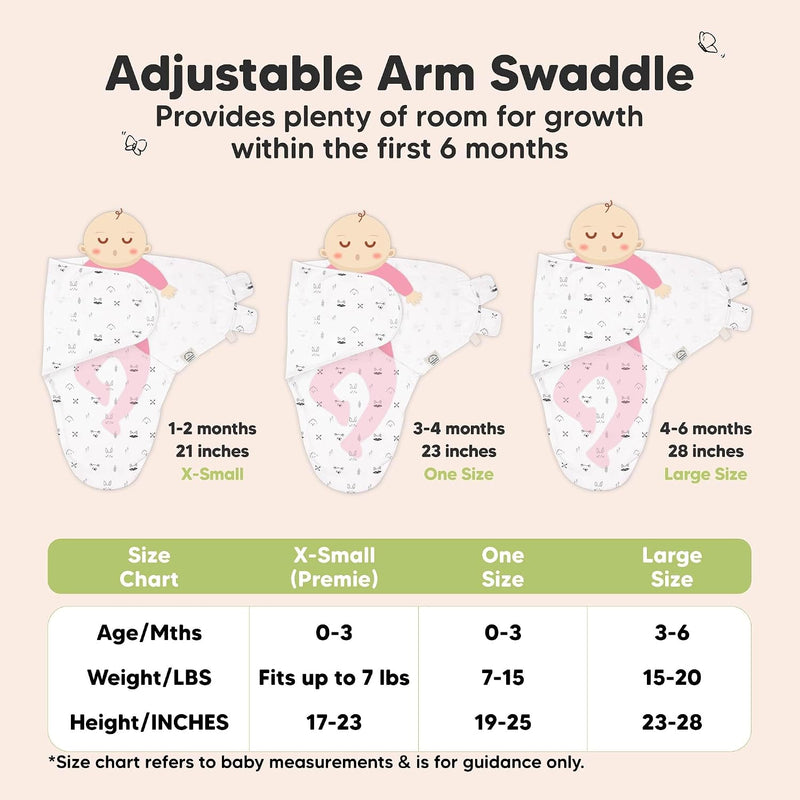 KeaBabies 3-Pack Organic Baby Swaddles for Newborns, Infant (Nordic, 0-3M) | Baby Girls, Boys, Soft Organic Cotton, Newborn Swaddle Sleep Sack, Nursery Swaddling Blankets