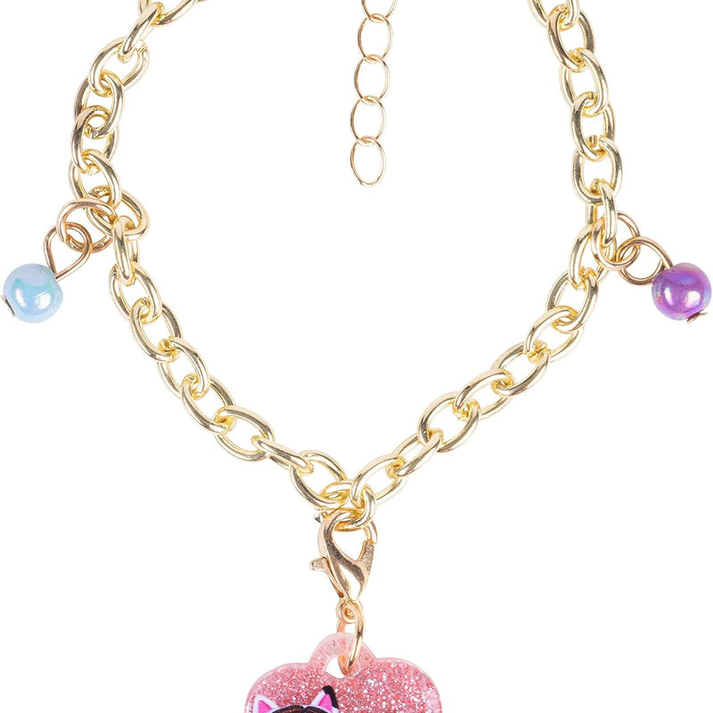 LUV HER Girls Add A Charm Toy Bracelet and Costume Jewelry Box Set - Ages 3+