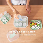 Momcozy New Modular Nesting 4 in 1 Compact Bottle Sterilizer and Dryer | Space-Saving Design, 6 Bottles Capacity, for Breast Pump Parts & Newborn Essentials, Drying Rack Included, for New Parents