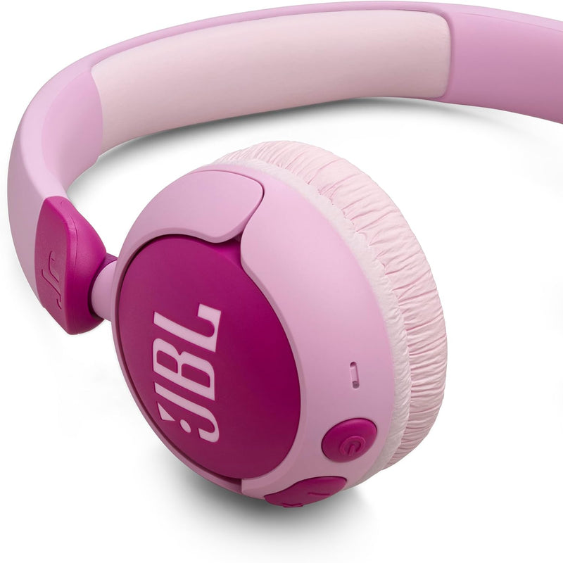 JBL Junior 320BT - On-Ear Kids Headphones - Purple | JBL Safe Sound 85dB, Parental Control with Customizable Volume Playtime, Easy monitoring, Built-in mic, 50-hour battery life