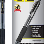 PILOT G2 Premium Refillable & Retractable Rolling Ball Gel Pens, Fine Point, Black Ink, 12 Count (Pack of 1) (31020)