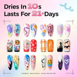 12 Colors Nail Art Pens Set, 3D Nail Polish Pens, Quick-Drying Acrylic Paint Markers, 0.7mm Dotting Painting Liner Brush for DIY Nail Design, Home & Salon Manicure Tools