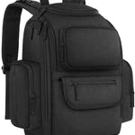 Mancro Diaper Bag Backpack, Dad Diaper Bag with 2 Side Insulated Pockets | Multifunctional Water Resistant Diaper Backpack for Men Women with Stroller Straps, Travel Baby Bag Backpack, Black