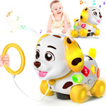 ToddlerCley Musical Puppy Toys for 1 Year Old Girl Gifts, 1st Birthday Girl Gift, Bilingual Learning Baby Toy 6-12-18 Months with Sound & Lights, Educational Toy for 1 Year Old Boy Present