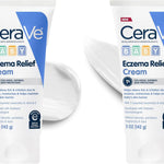 CeraVe Baby Eczema Relief Cream with 1% Colloidal Oatmeal & Vitamin E, 5oz | Baby Eczema Cream with Ceramides Helps Soothe and Calm Itchy Skin, Fragrance-Free, Developed with Pediatric Dermatologist