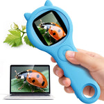 Ashfly Portable Microscope for Kids with 2-inch IPS Screen and 1080P Autofocus Imaging Technology