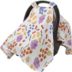 Rquite Car Seat Cover Baby Boy, Breathable Muslin Infant Carseat Canopy | 100% Muslin Cotton, Lightweight Breathable Soft, 47.2″ × 35.4″ Large Size, Stroller Sun Shade for Summer Hot Day, Dinosaur