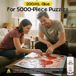 YAKAMOZ Clear Jigsaw Puzzle Glue with Precision Applicator – Non-Toxic, Quick Dry & Water-Soluble for Puzzles up to 5000 Pieces (200ML)
