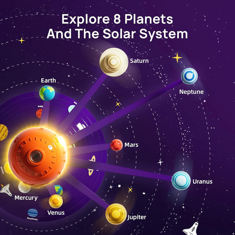 Science Can Talking Astronomy Solar System Model Kit for Kids, 8 Planets STEM Space Toys, Ages 3-5