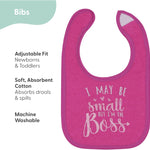 The Peanutshell Baby Girl Terry Bib Set of 8-100% Cotton, Soft, Absorbent Baby Bibs, Toddler Girl Set, Newborn & Infant Bib - Pink