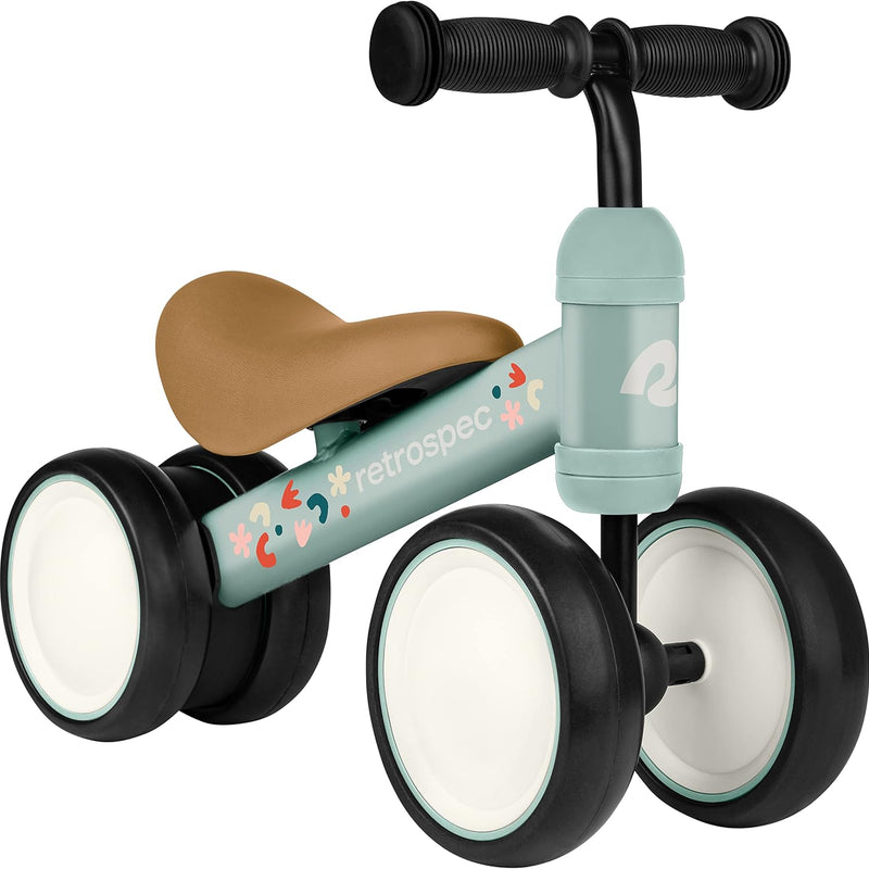 Retrospec 4-Wheel Balance Bike for Toddlers Ages 12-24 Months, First Bike & Toddler Ride-On Toy for 1 Year Old Boys & Girls