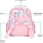 mibasies Kids Backpack for Girls: Girls Backpack 5-8 - Kindergarten Elementary School Bookbag for Girl - Flower Pink
