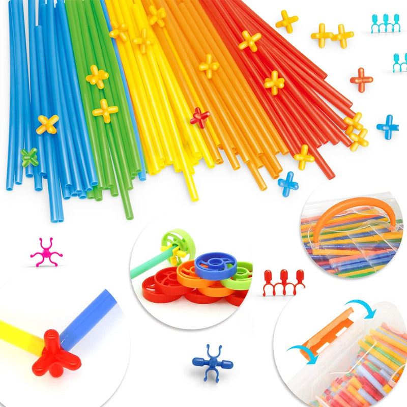 Ggiibro Straw Constructor Toys STEM Building Toy for Kids