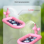 QPAU Elephant Splash Pad for Toddlers 1-3, Inflatable Sprinkler Pool for Outdoor Play
