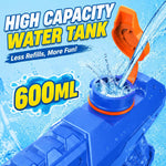 3 Pack Water Guns for Kids Adults, 600cc High Capacity Super Squirt Soaker | 30 Feet Long Range Shooting, Pump Action Water Gun Blaster, Outdoor Summer Pool Beach Water Fighting Toys for Kids and Adults
