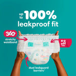 Pampers Diapers - Cruisers 360 - Size 4, 144 Count, Babyproof up to 100% Leakproof Pull-On Diaper